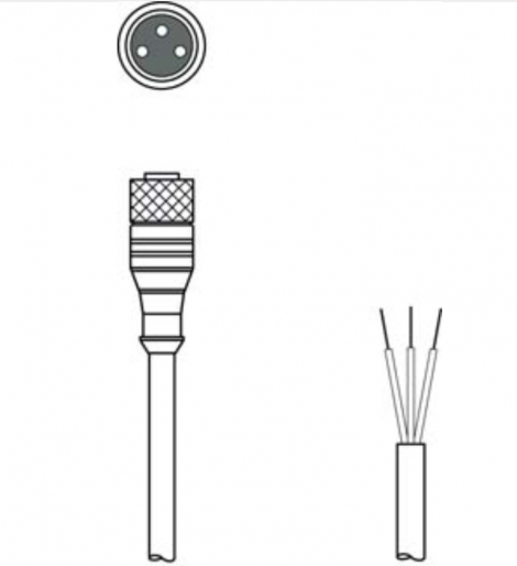 KD U-M8-3A-P1-020 Соединительный кабель