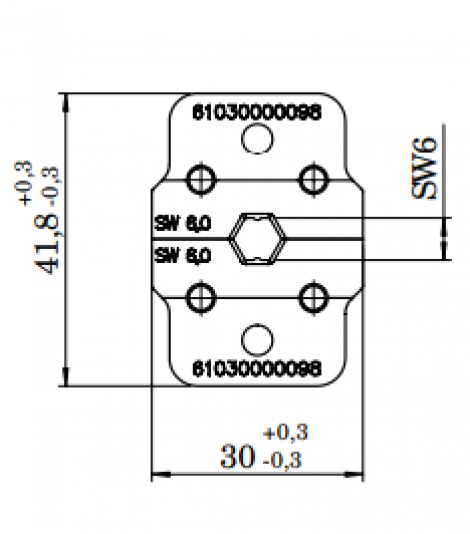 61030000098 | HARTING | INDUCOM - Crimp tool Insert 6.0 mm