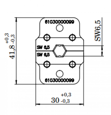 61030000099 | HARTING | INDUCOM - Crimp tool Insert 6.5 mm
