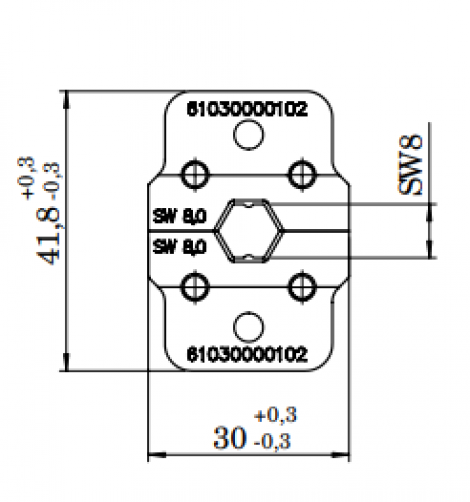 61030000102 | HARTING | INDUCOM обжим.инструмент 8.0 mm