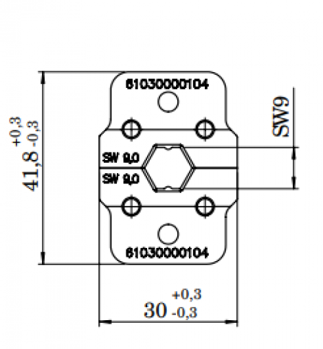 61030000104 | HARTING | INDUCOM обжим.инструмент 9.0 mm