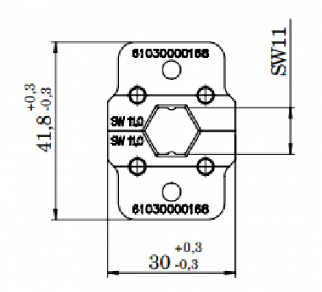 61030000168 | HARTING | INDUCOM - обжим. инструмент 11.0 мм