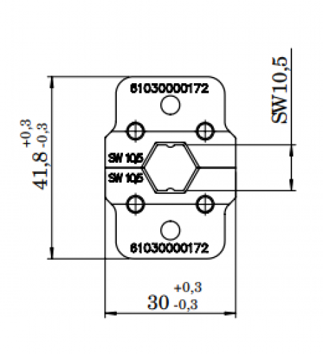 61030000172 | HARTING | INDUCOM - обжим.инструмент 10.5 mm
