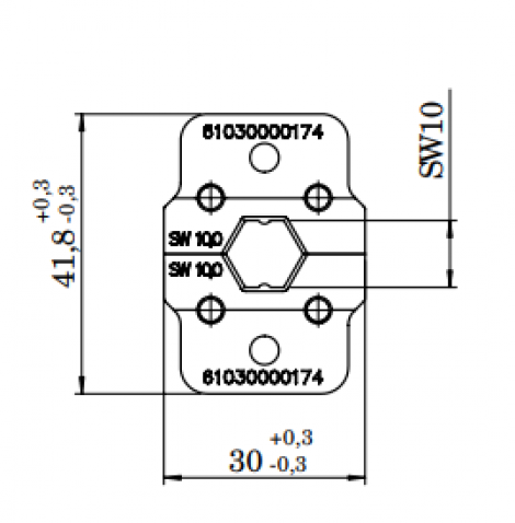 61030000174 | HARTING | INDUCOM - обжим.инструмент 10.0 мм