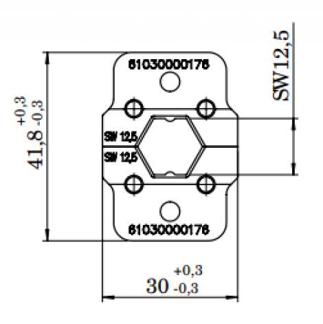 61030000176 | HARTING | INDUCOM - Crimp tool Insert 12.5 mm