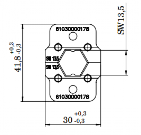 61030000178 | HARTING | INDUCOM - Crimp tool Insert 13.5 mm