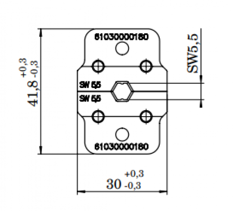 61030000180 | HARTING | INDUCOM - Crimp tool Insert 5.5 mm