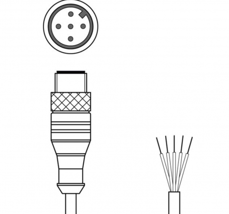 CB-M12-5000E-5GM Соединительный кабель (арт. 678050)