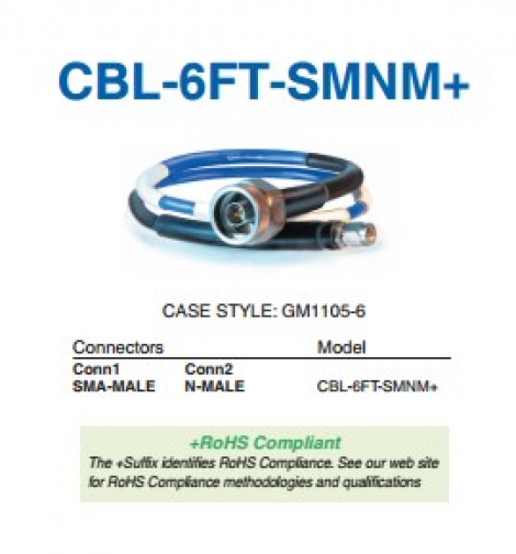 CBL-6FT-SMNM+ | Mini Circuits | Кабель