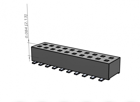 CLP-110-02-L-D-A | Samtec | Низкопрофильная розетка