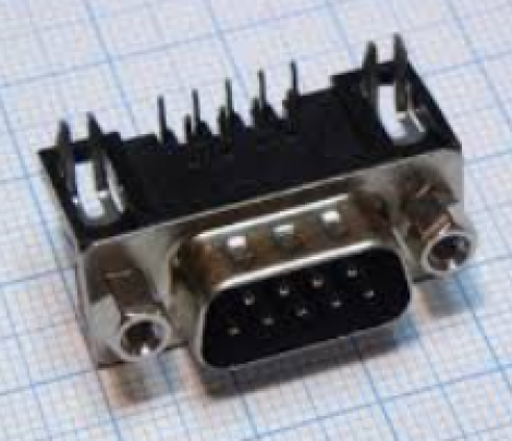 DS1037-01-09MNAKT74 | CONNFLY Electronic | Угловой D-Sub разъём