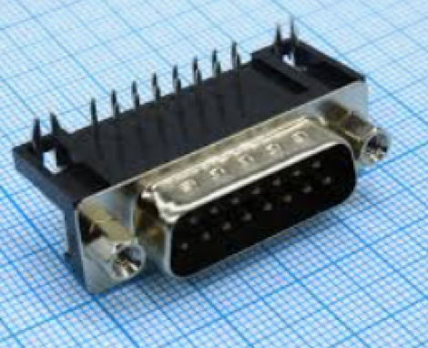 DS1037-01-15MNAKT74-0CC | CONNFLY Electronic | Угловой разъём D-Sub