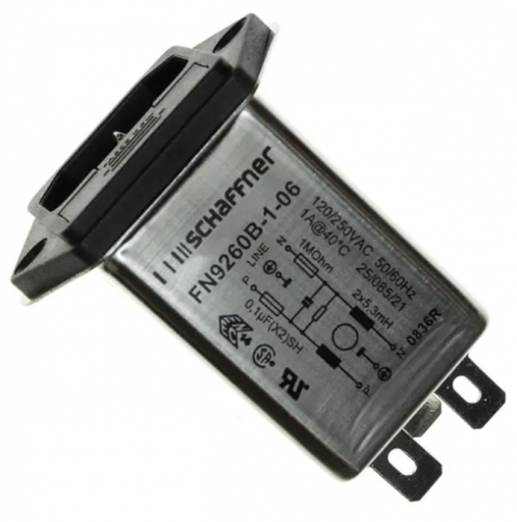 FN9260B-1-06 | Schaffner | Сетевое гнездо