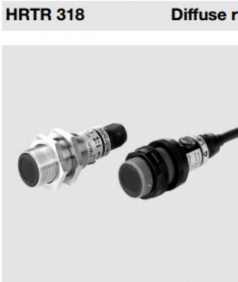 HRTR 318M/66-120 Диффузный датчик с подавлением заднего фона