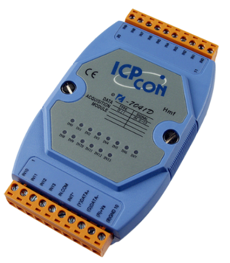 ICP CON i-7041D | ICP DAS | Модуль дискретного ввода, 14 каналов 1-30VDC, RS-485