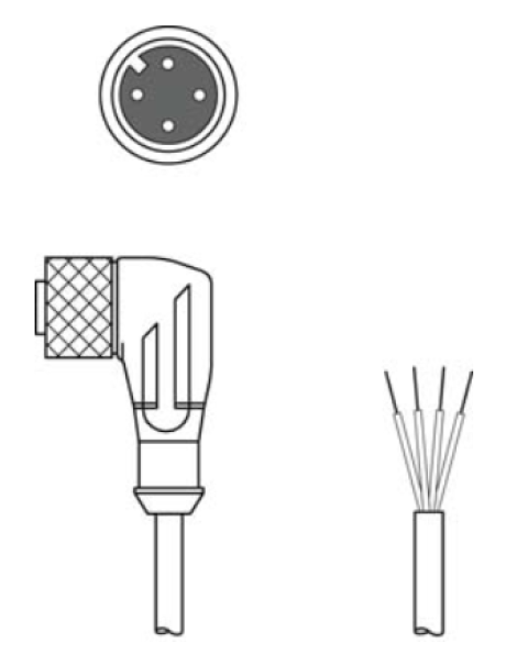KD U-M12-4W-P1-050-3DP | Leuze Electronic | Кабель (арт. 50130938)