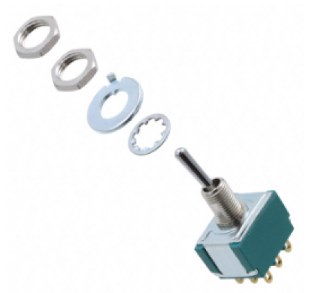 MTA306D SWITCH TOGGLE 3PDT 6A 125V | TE Connectivity | Переключатель