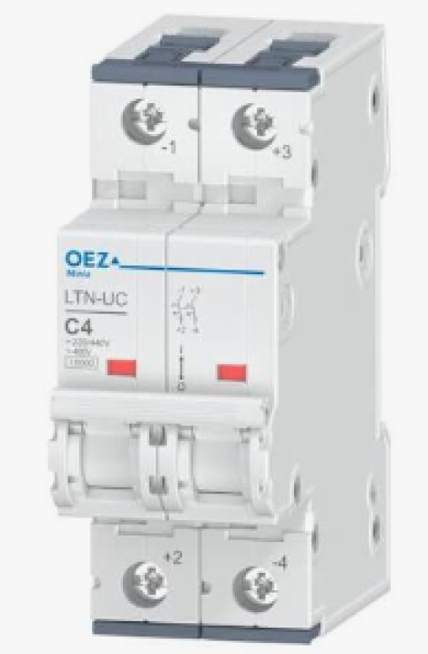 LTN-UC-4C-2 | OEZ | Двухполюсный автоматический выключатель  4А