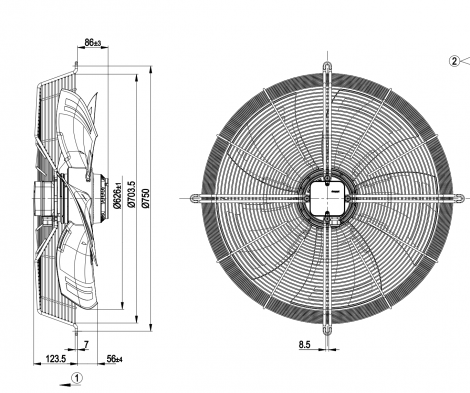S6E630-AN01-01 | EBM PAPST | Вентилятор