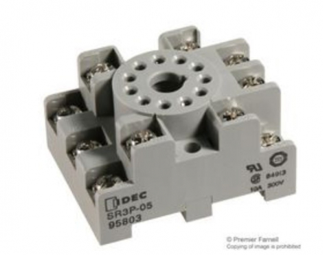 SR3P-05 | IDEC Гнездо реле Conn SKT 3 POS Винт ST SMD