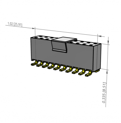 SSW-110-22-L-D-VS-P-TR | Samtec | Розетка