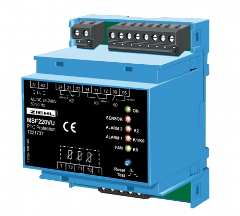 MSF220VU | ZIEHL | PTC-Резистор реле (арт. T221737) AC / DC 24/240 В