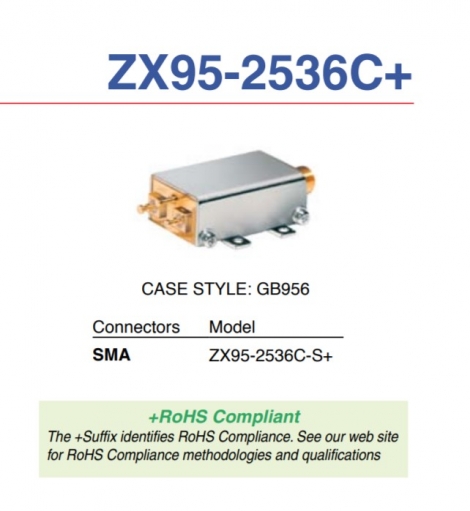 ZX95-2536C-S+ Осциллятор