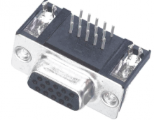 09562527612 | HARTING | розетка D SUB HD угловая, 4-40