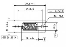 09641117240 | HARTING | розетка DSub 9к. 3,9k