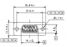 09641127230 | HARTING | 9 way Straight Female 1k Wout