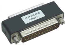 09643007220 | HARTING | M/F DSUB FILTER ADAPTER 25PIN 470PF