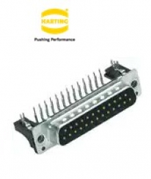 09654226801 DSUB вилка 37к угловая  PL2 M3