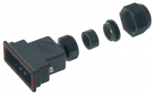 09670370439 | HARTING | D SUB IP 67 Top entry plastic hood 37 p