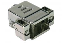 09670500443 | HARTING | D-Sub 50P metpl hood 1str-ent slo 4-40 s