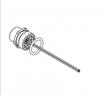 21033392301 розетка M12 с кабелем 20см