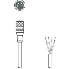 KD U-M8-4A-P1-030 Соединительный кабель