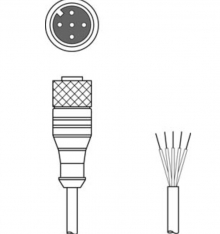 KD S-M12-5A-P1-050 Кабель