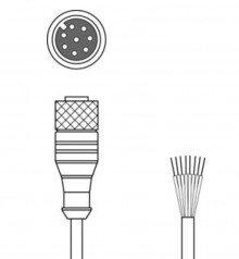KD U-M12-8A-P1-100 | Leuze Electronic | Кабель (арт. 50135123)