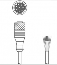 KD S-M12-8A-P1-100 | Leuze Electronic Кабель (арт. 50135129)