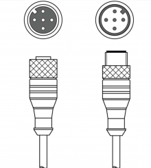 KDS U-M12-5A-M12-5A-P1-003-25X | Leuze Electronic Кабель (арт. 50140174)