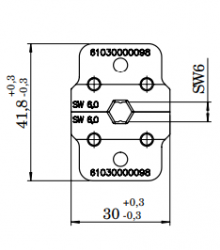 61030000098 | HARTING | INDUCOM - Crimp tool Insert 6.0 mm