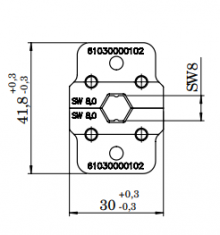 61030000102 | HARTING | INDUCOM обжим.инструмент 8.0 mm