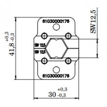 61030000176 | HARTING | INDUCOM - Crimp tool Insert 12.5 mm