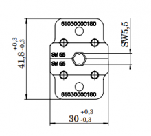 61030000180 | HARTING | INDUCOM - Crimp tool Insert 5.5 mm