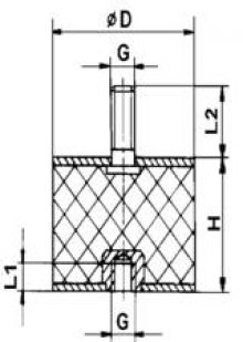 NRE 15/25 | Netter Vibration | Резиновый амортизатор