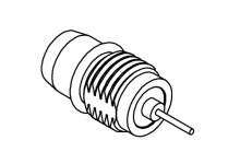R128555101 | Radiall Коаксиальный разъем