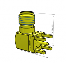 SMA-J-P-H-RA-TH1 | Samtec | Гнездо SMA