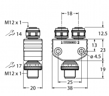 VB2-FSM4.4-2FKM4 | Banner Engineering | Y-разветвитель (арт. 6930560)
